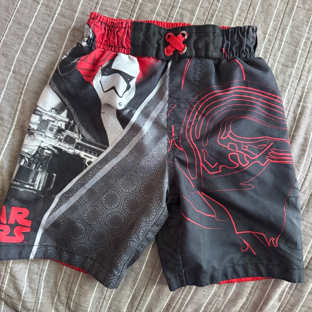 Star Wars Swim Shorts Trunks Youth Boys Kids Size XS